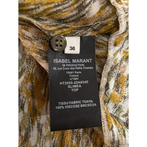 Isabel Marant Slimea Ruffled Babydoll Tank Top size 36/S US NWT - Picture 9 of 9